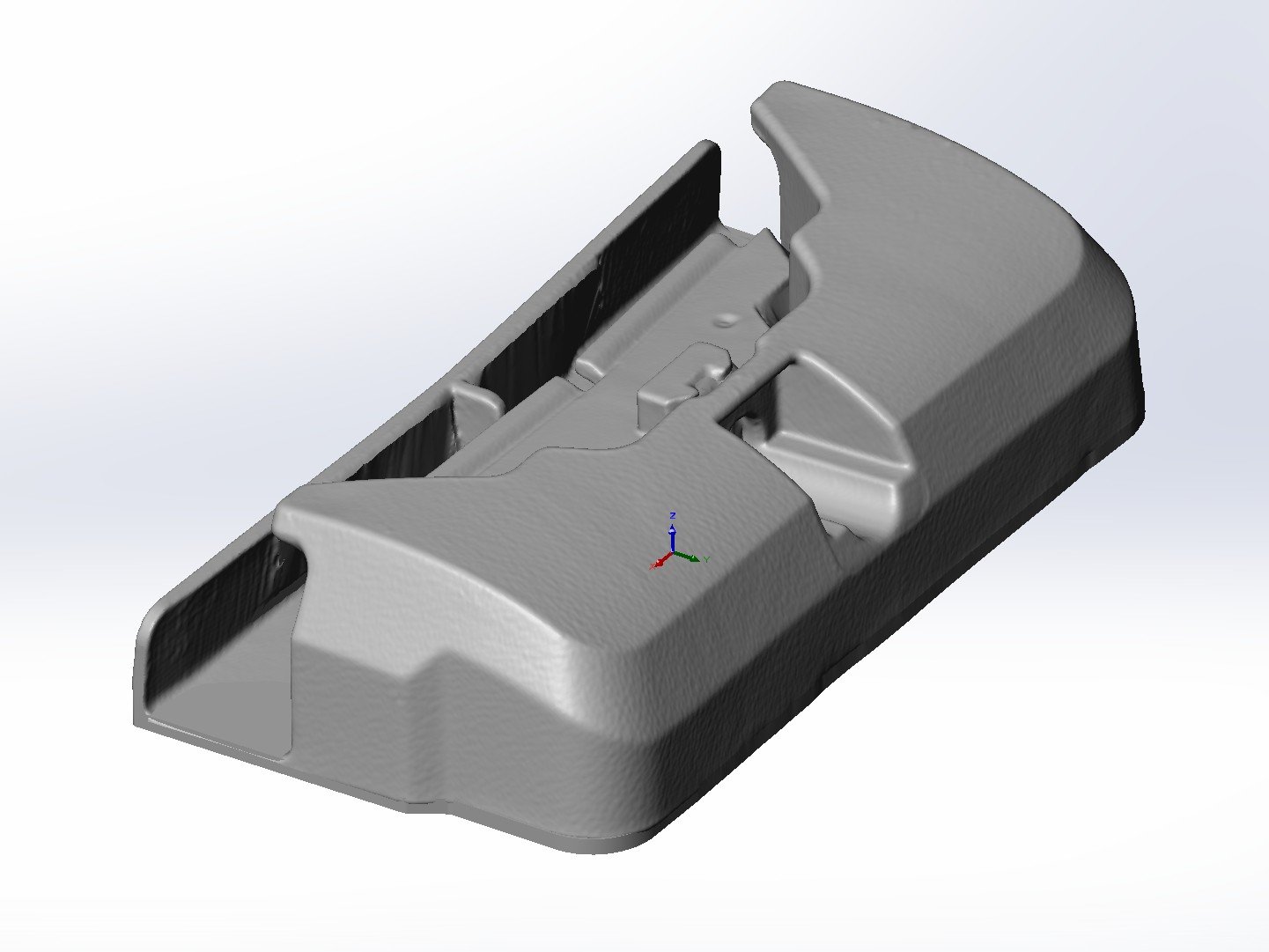 CAD model of a moulded enclosure