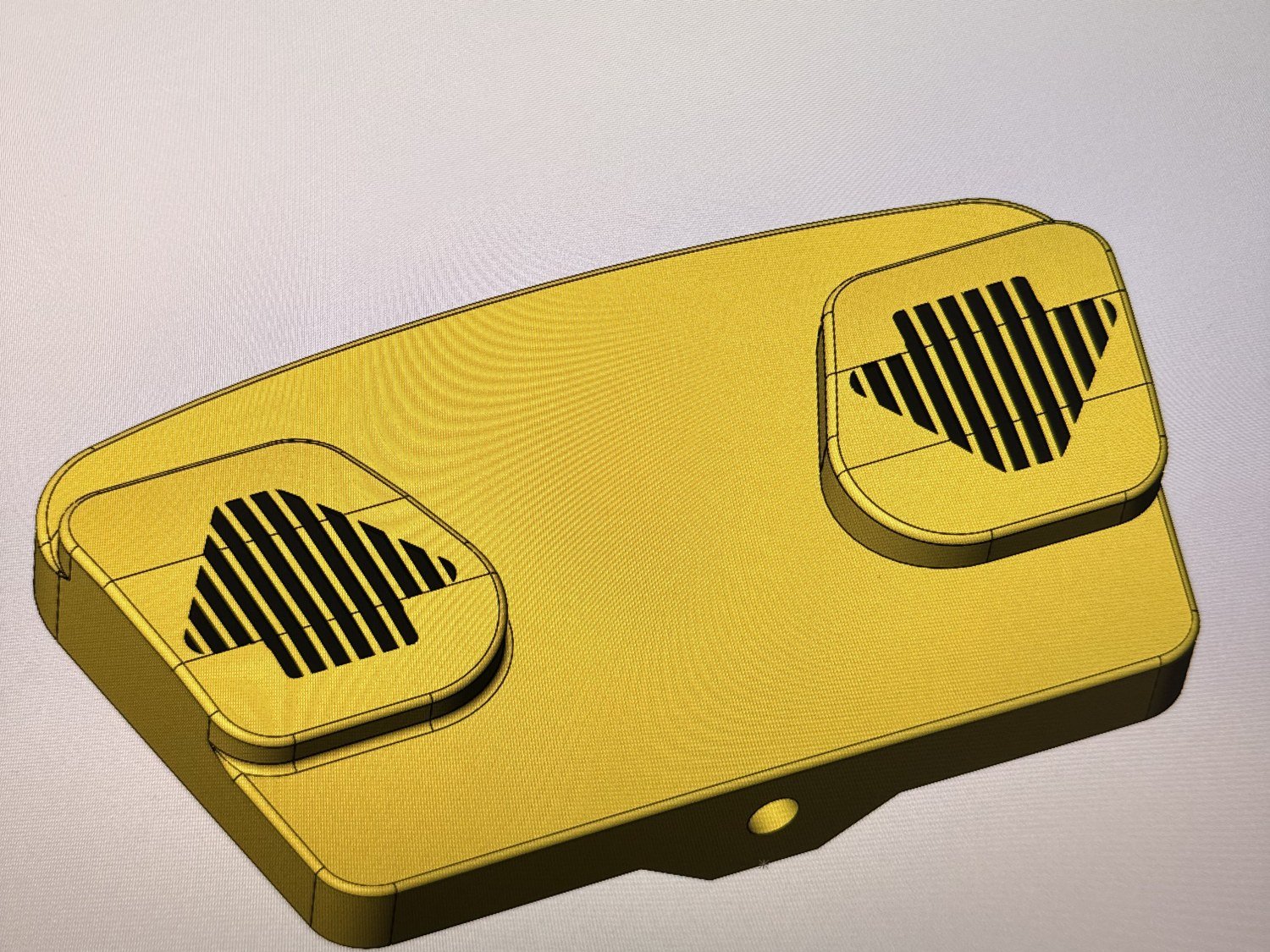 CAD render of a forklift pedal replacement