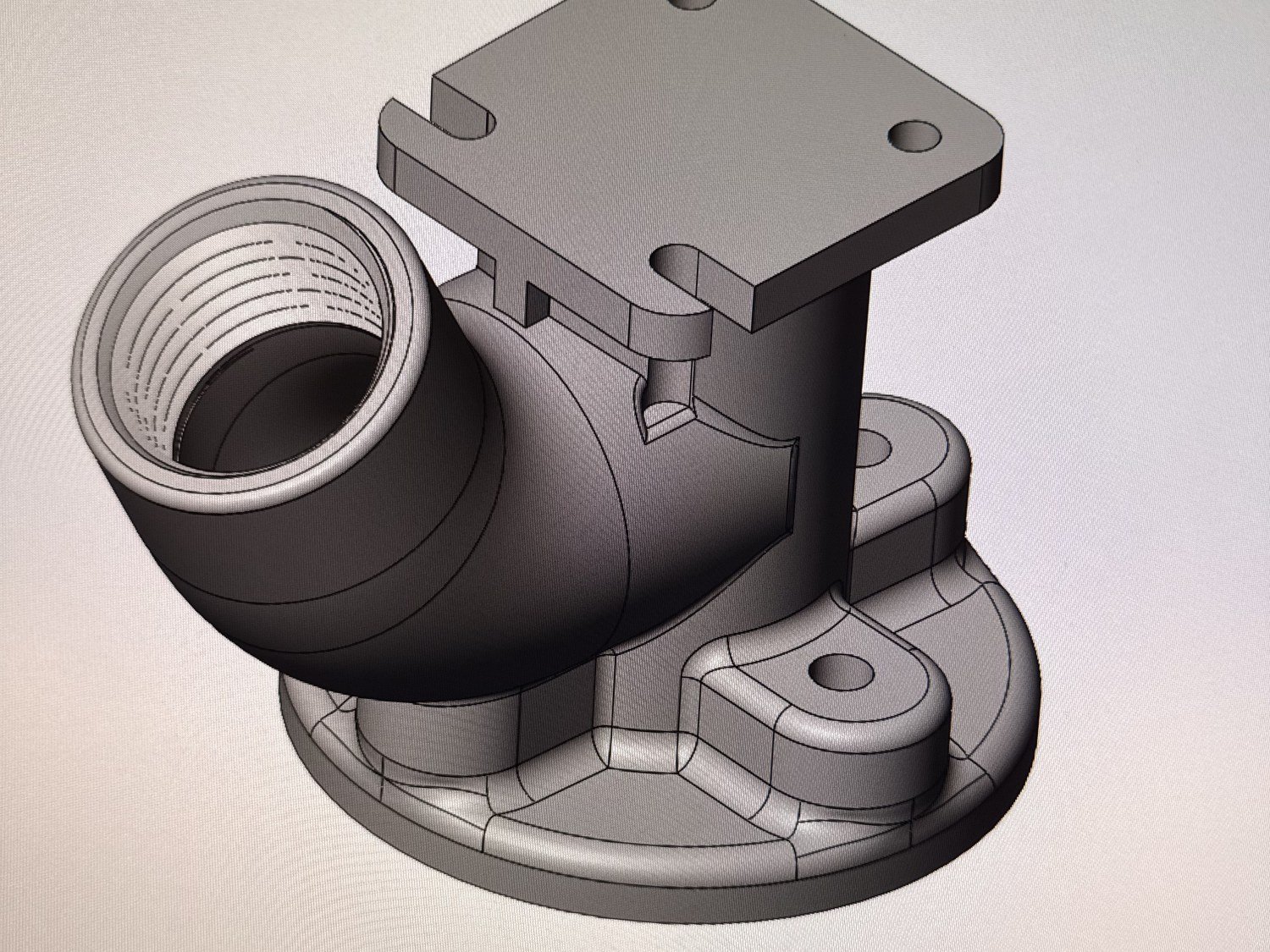 Parametric CAD model of a manifold