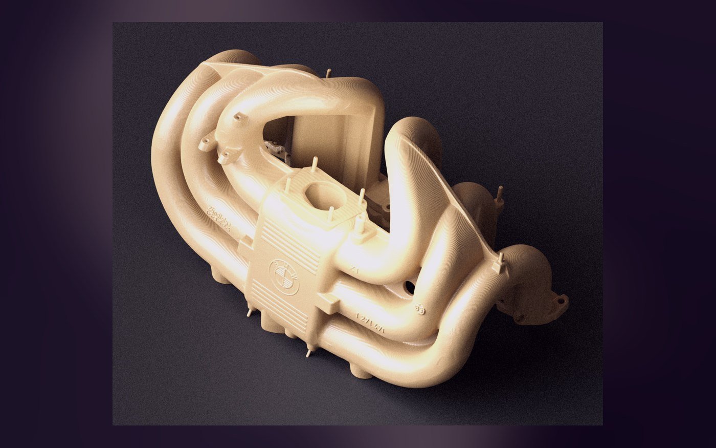 A printed intake manifold in high-temperature polymer