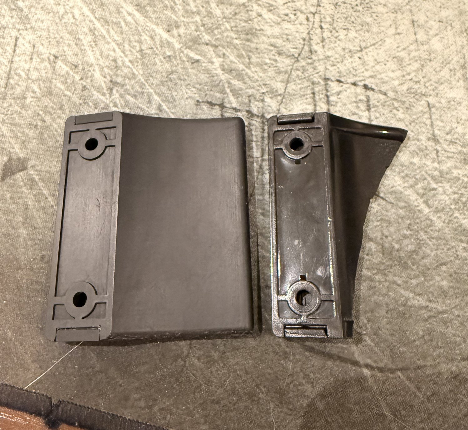 Door handle, rebuilt from the broken original