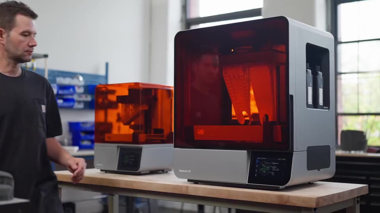 Resin printing on a Formlabs machine