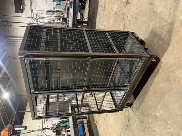 Steel Storage Cage on Casters